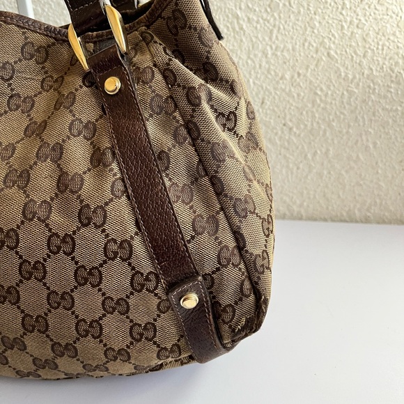 Gucci Brown Monogram Tote Bag - Picture 11 of 14